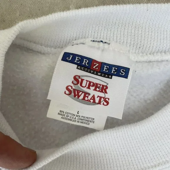 1995 Vintage Sneaky Pie Brown Mysteries Literary Sweatshirt Large - Picture 4 of 4